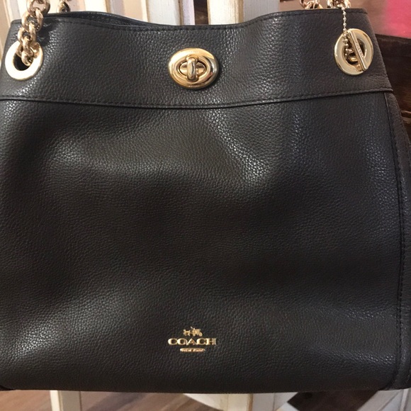 SOLD Coach chocolate bag excellent condition - Picture 2 of 8
